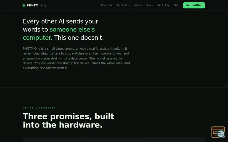 Screenshot of PHNTM One