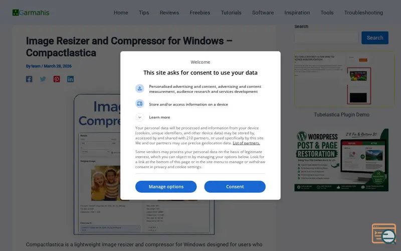 Screenshot of Compactlastica -