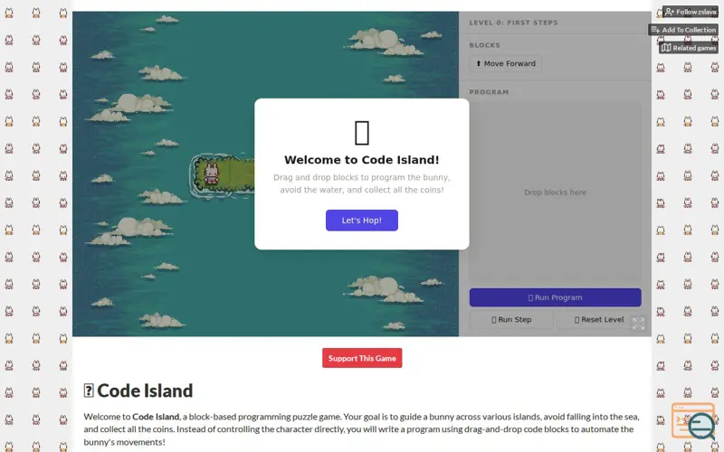Screenshot of Code Island
