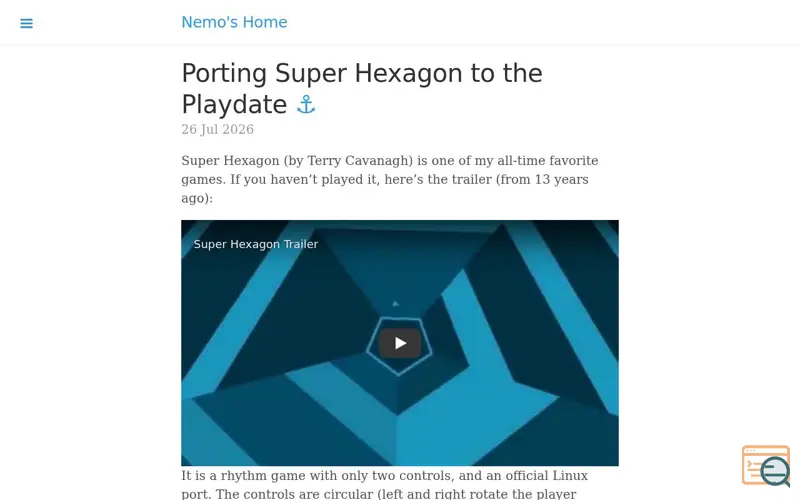 Screenshot of Captnemo