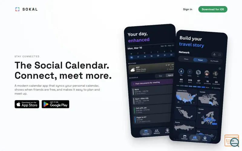 Screenshot of SoKal
