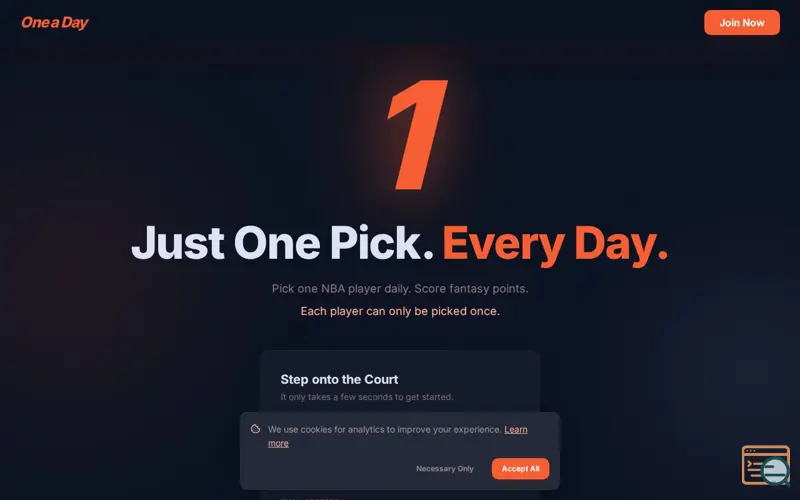 Screenshot of One a Day | NBA Playoffs Fantasy