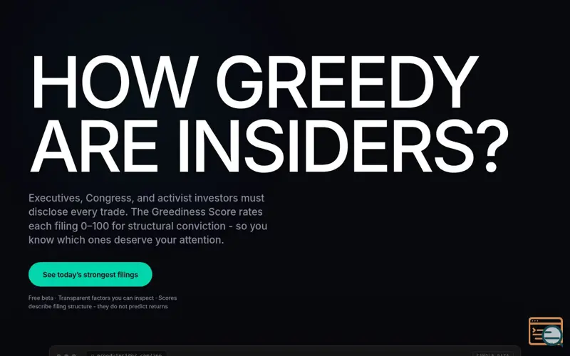 Screenshot of Greedy Insider