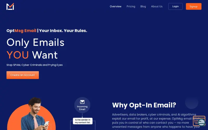 Screenshot of OptMsg