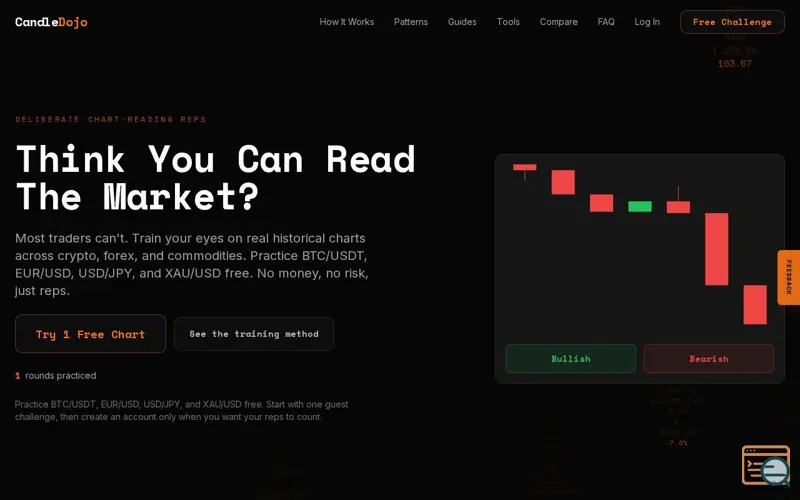 Screenshot of CandleDojo