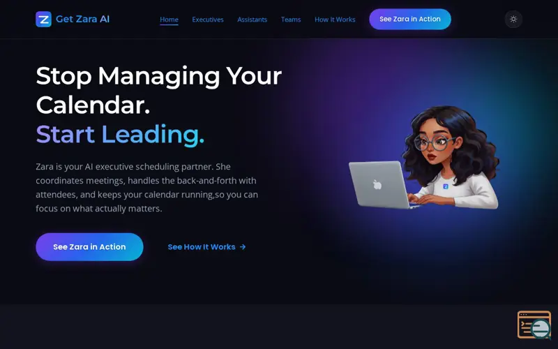 Screenshot of Zara - by ANCI AI