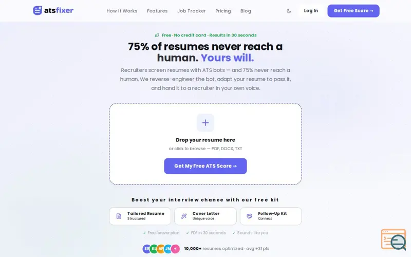 Screenshot of ATSFixer