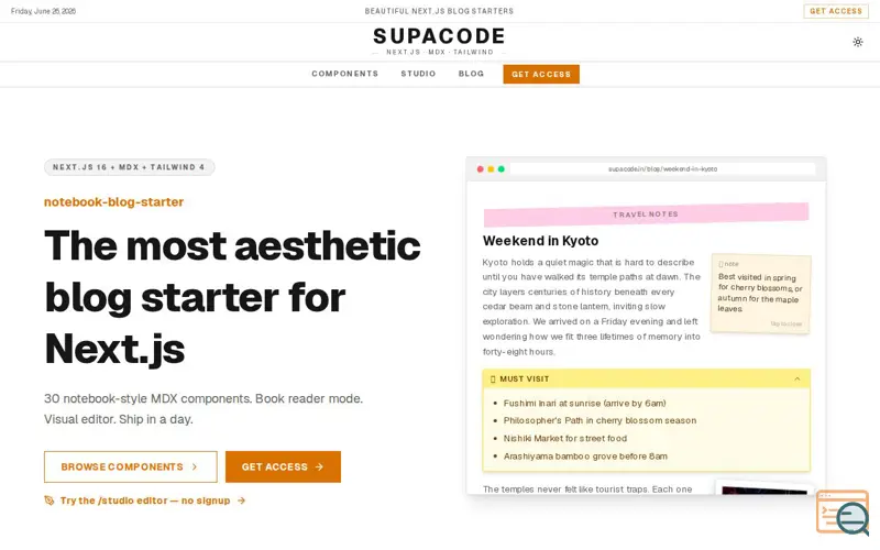 Screenshot of Supacode 