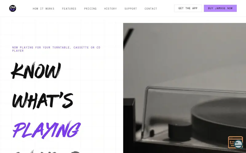 Screenshot of Jamvue