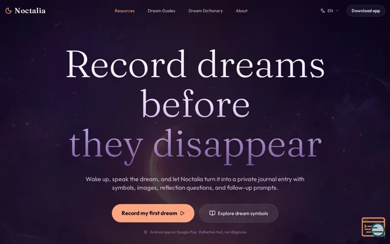 Screenshot of Noctalia