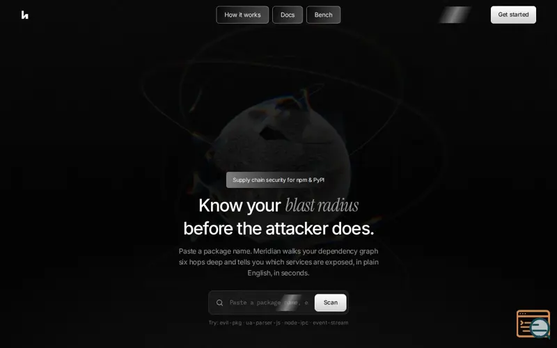 Screenshot of Meridian