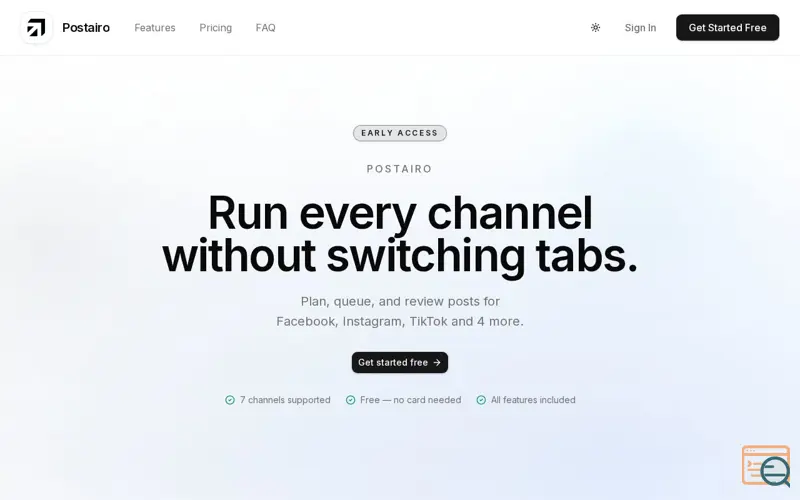 Screenshot of Postairo