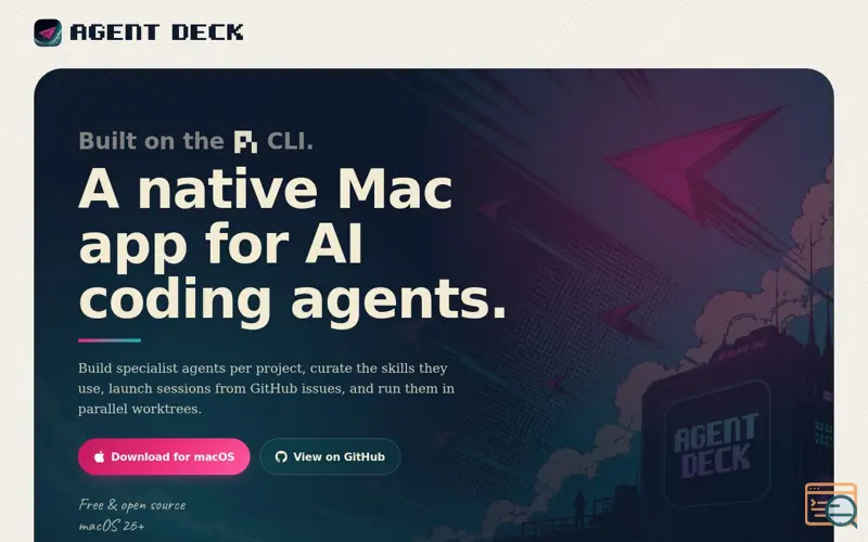 Screenshot of Agentdeck