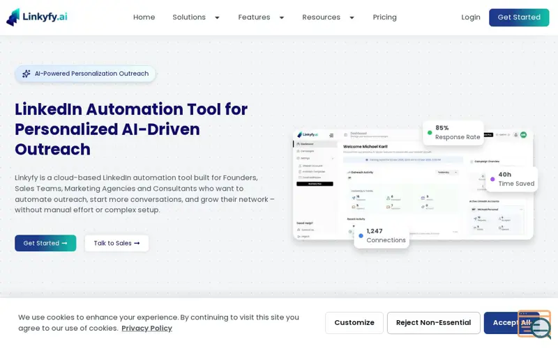 Screenshot of Linkyfy