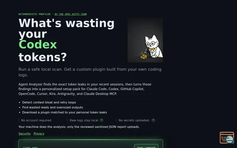 Screenshot of Token Saving Analyzer