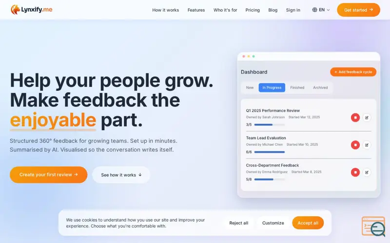 Screenshot of Lynxify