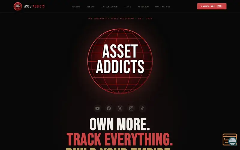 Screenshot of AssetAddicts