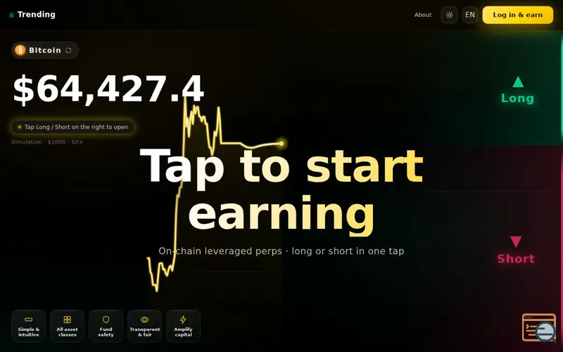 Screenshot of Trending
