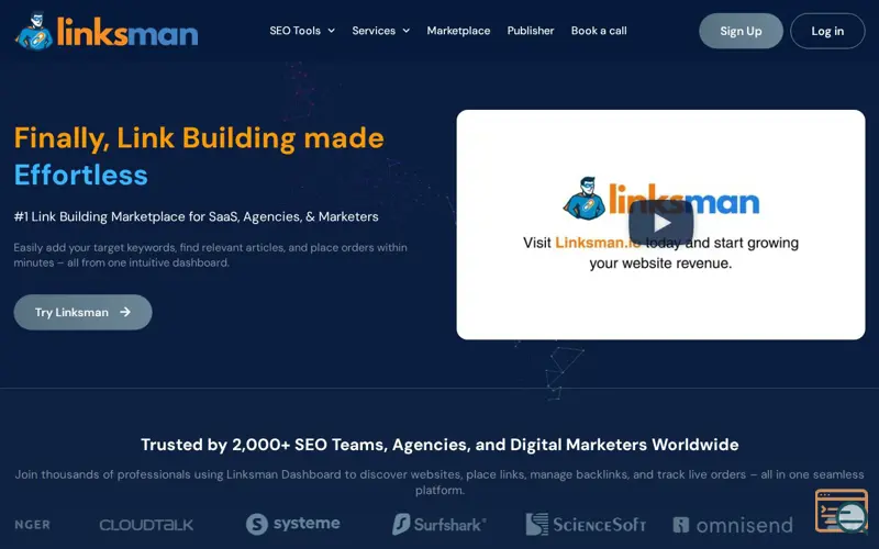 Screenshot of Linksman