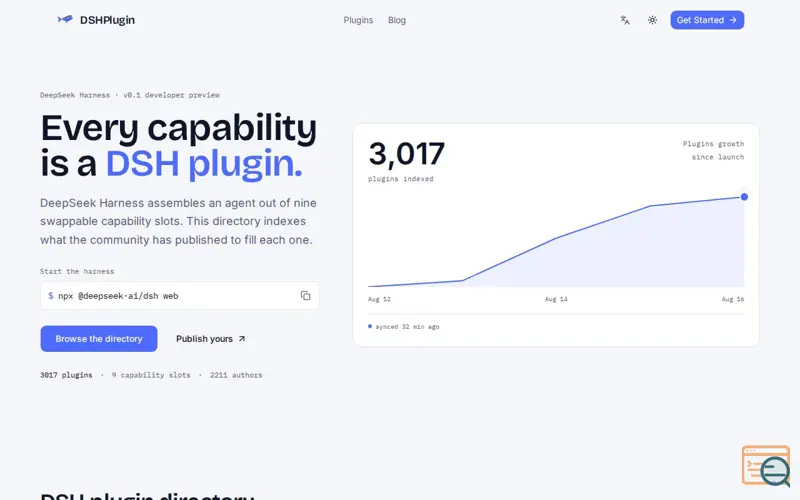 Screenshot of DSH Plugin Directory