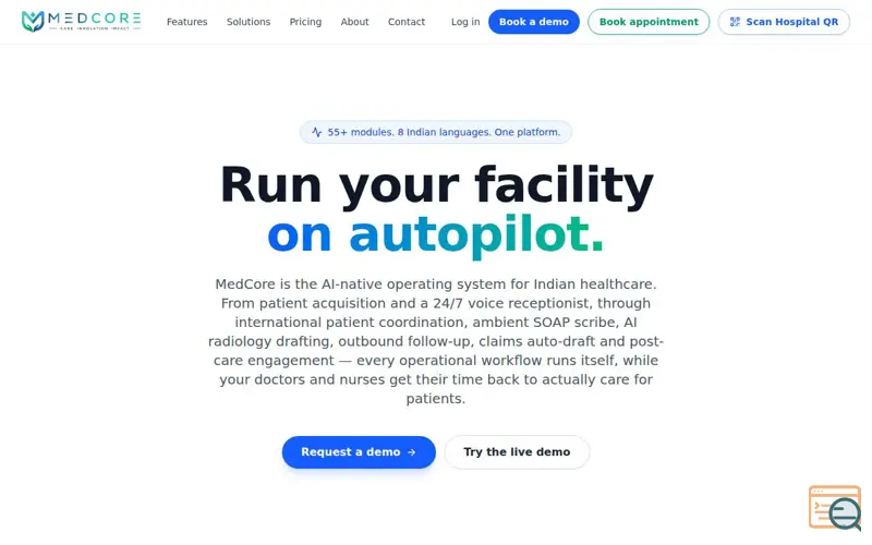 Screenshot of MedCore
