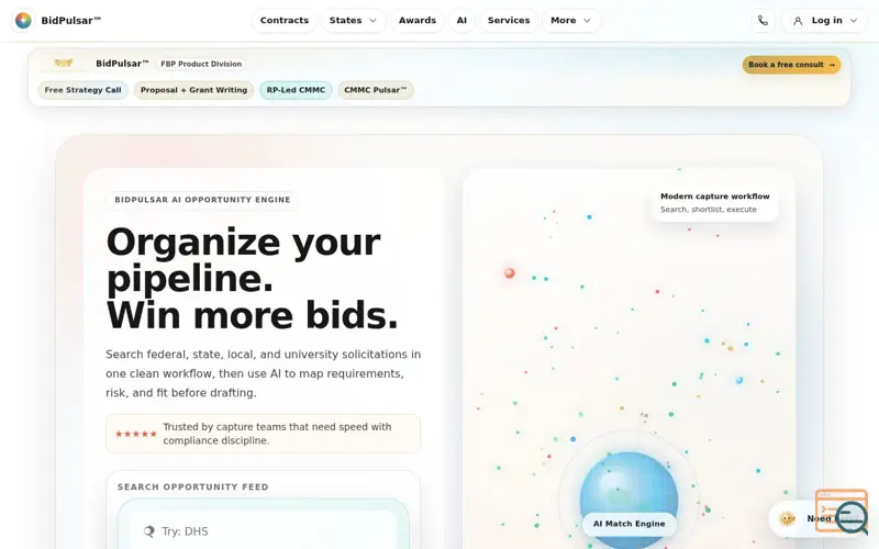 Screenshot of BidPulsar™