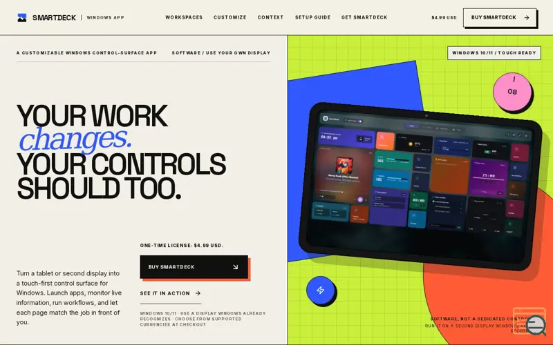 Screenshot of SmartDeck