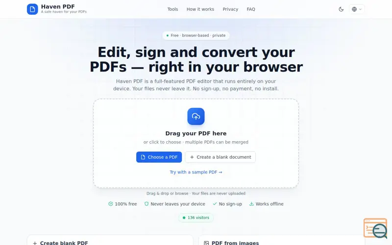 Screenshot of Haven PDF
