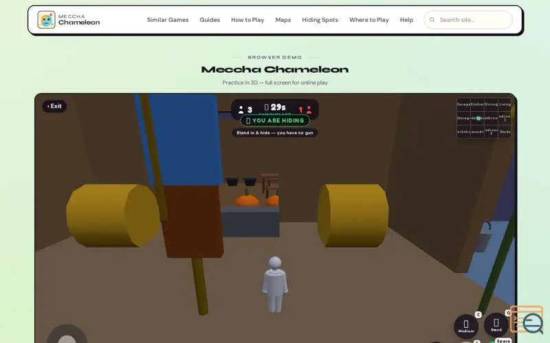Screenshot of Meccha Chameleon Game