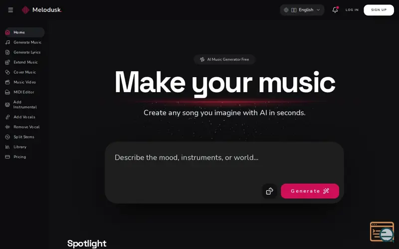 Screenshot of Melodusk