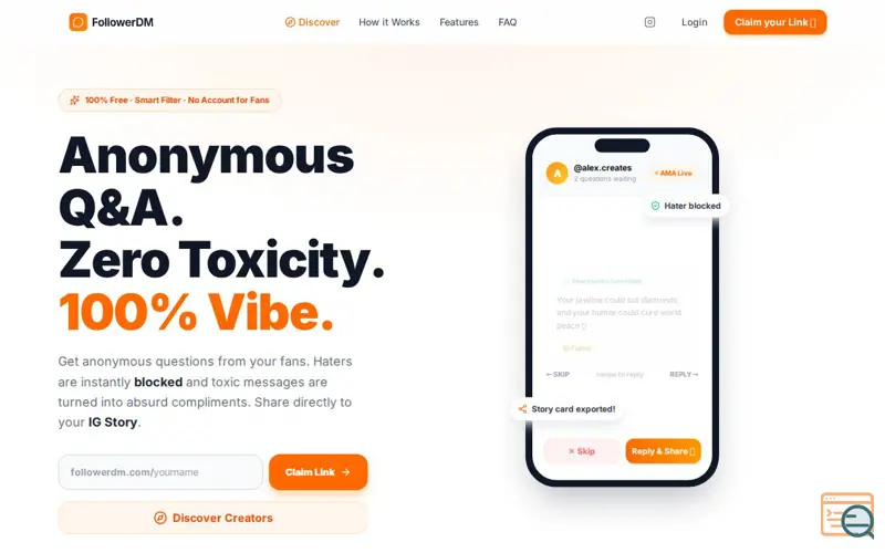 Screenshot of FollowerDM