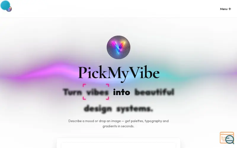 Screenshot of PickMyVibe