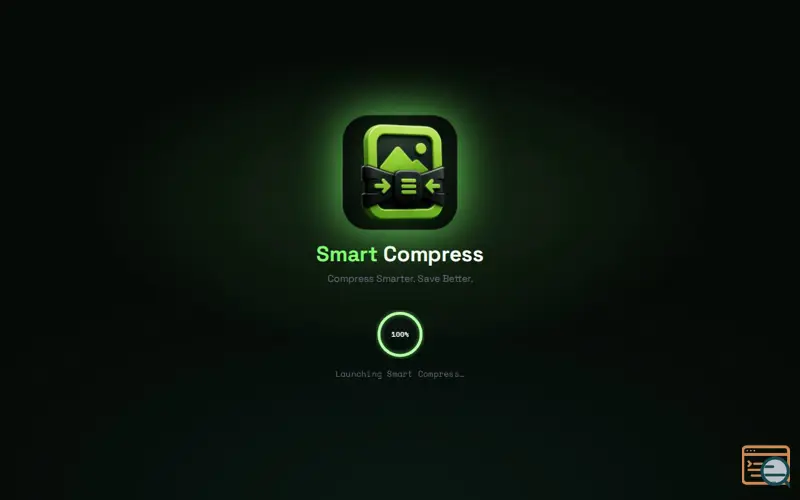 Screenshot of Smart Compress, a launch using DOMPurify