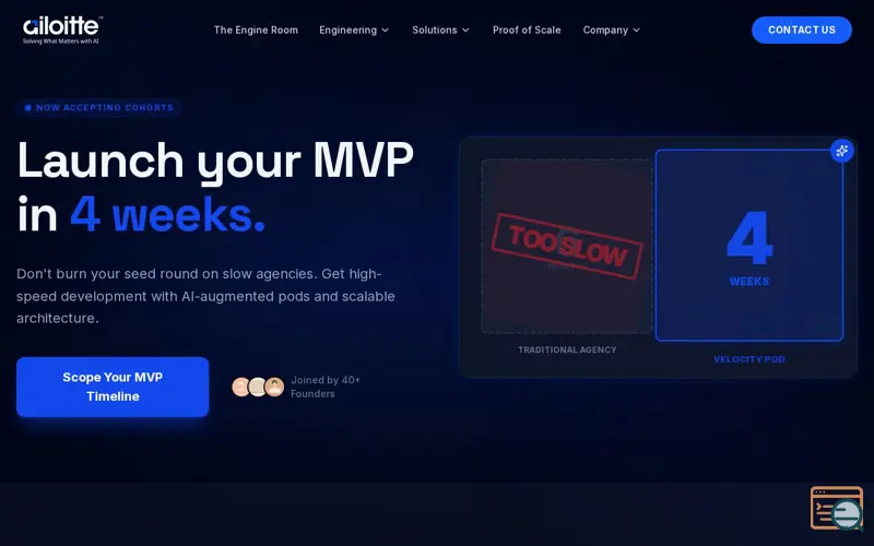 Screenshot of Ailoitte: MVP in 4 Weeks