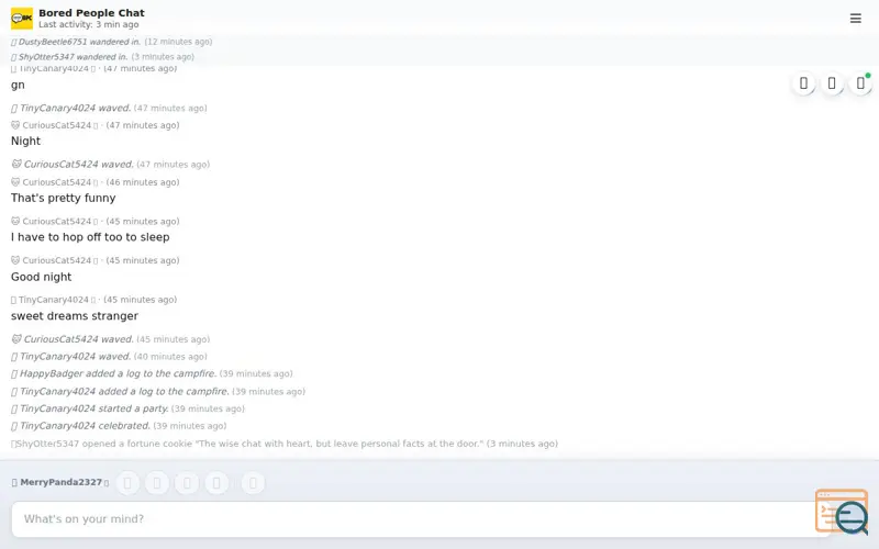 Screenshot of Bored People Chat