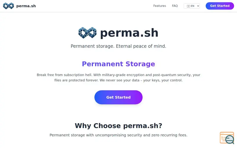 Screenshot of Perma