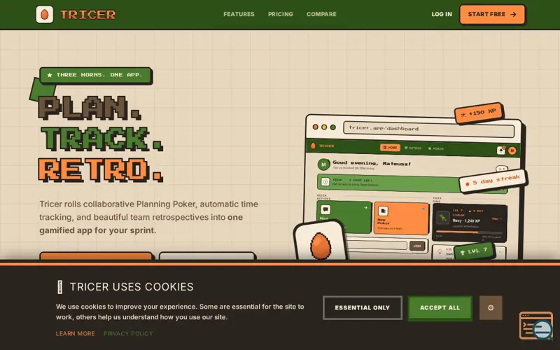 Screenshot of Tricer