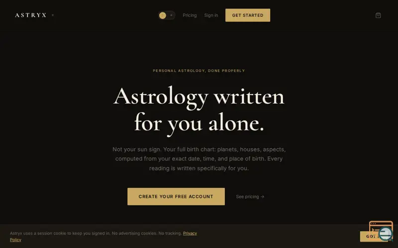 Screenshot of Astryx
