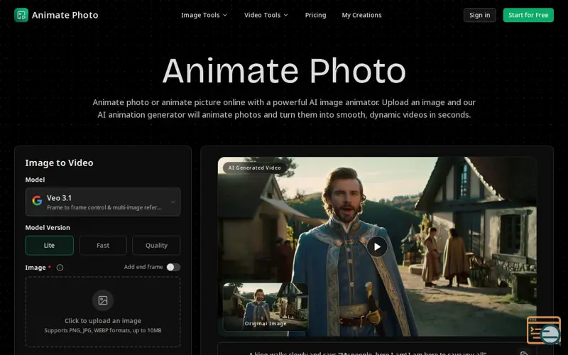 Screenshot of Animate Photo
