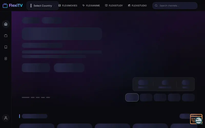 Screenshot of FlexiTV