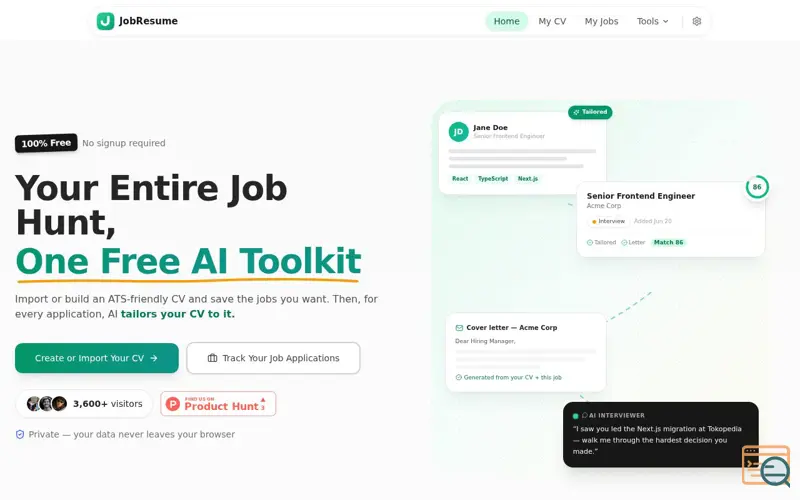 Screenshot of Jobsresume