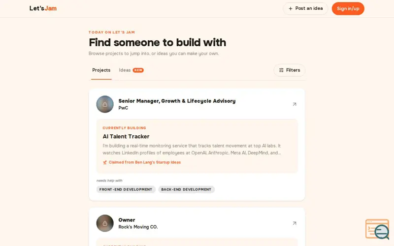 Screenshot of Letsjam