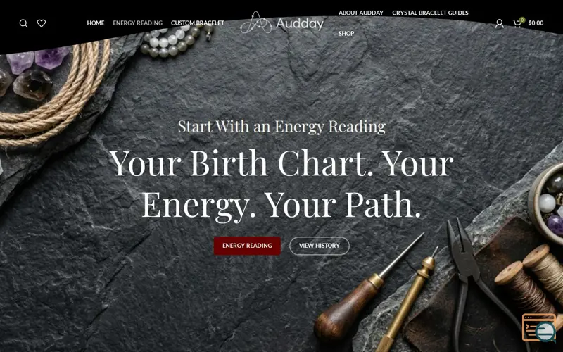 Screenshot of Audday Energy Reading, a launch using Lodash