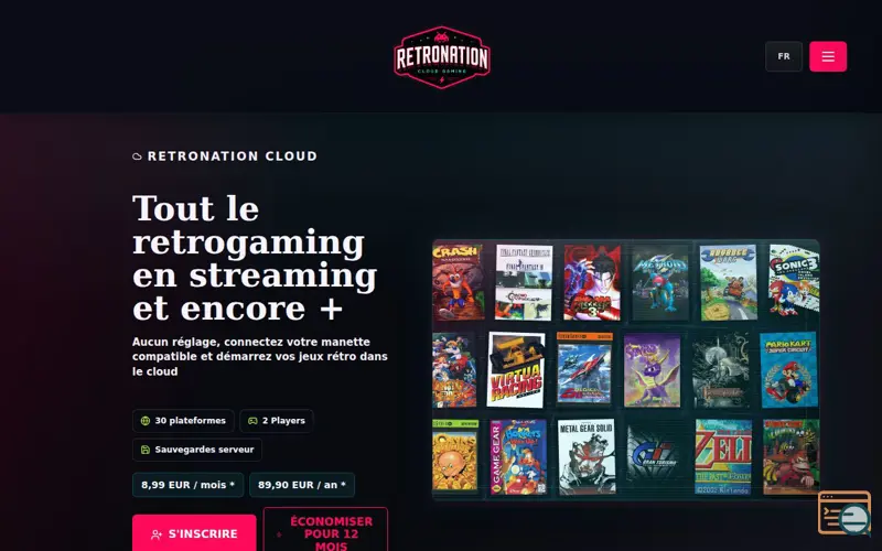 Screenshot of retronation
