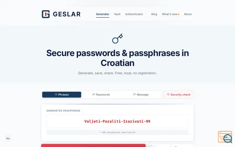 Screenshot of Geslar