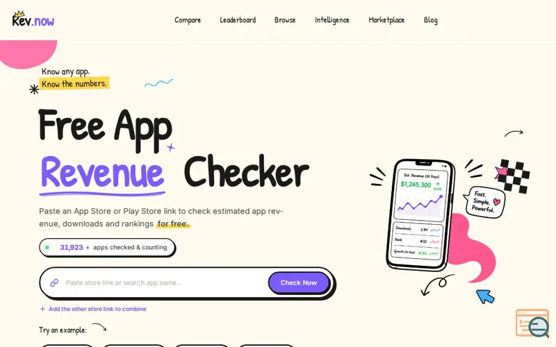 Screenshot of Rev.now