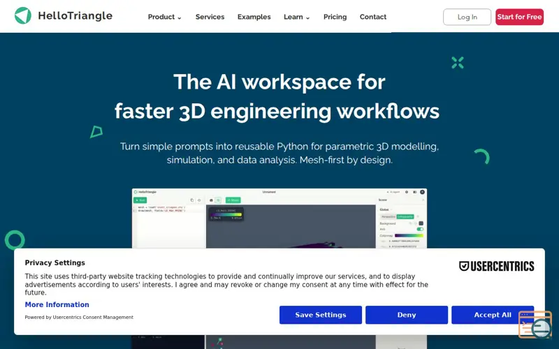 Screenshot of HelloTriangle