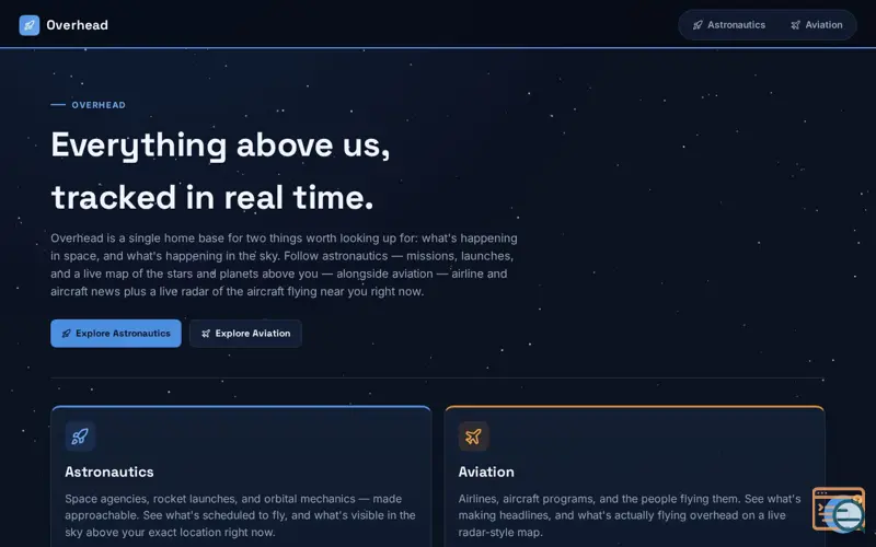 Screenshot of Overhead