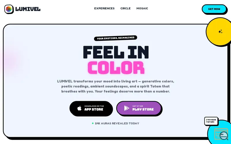 Screenshot of Lumivel