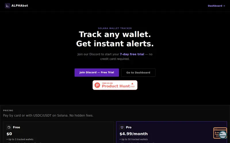 Screenshot of ALPHAbot